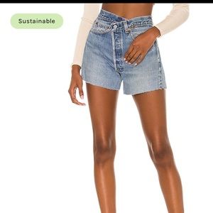 NWT EB Denim Crossover Shorts